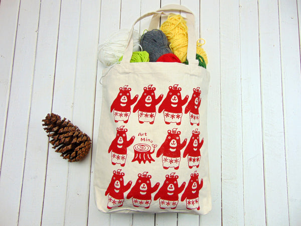 Christmas Bear Tote Bag