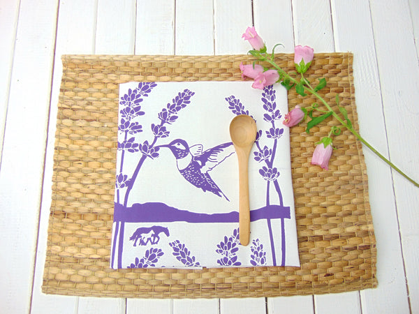 Art Mina lavender flowers gift napkin