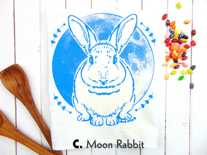 Rabbit Hole Vintage Style T-Shirt Gift Set - Unisex Tee + Tea Towel