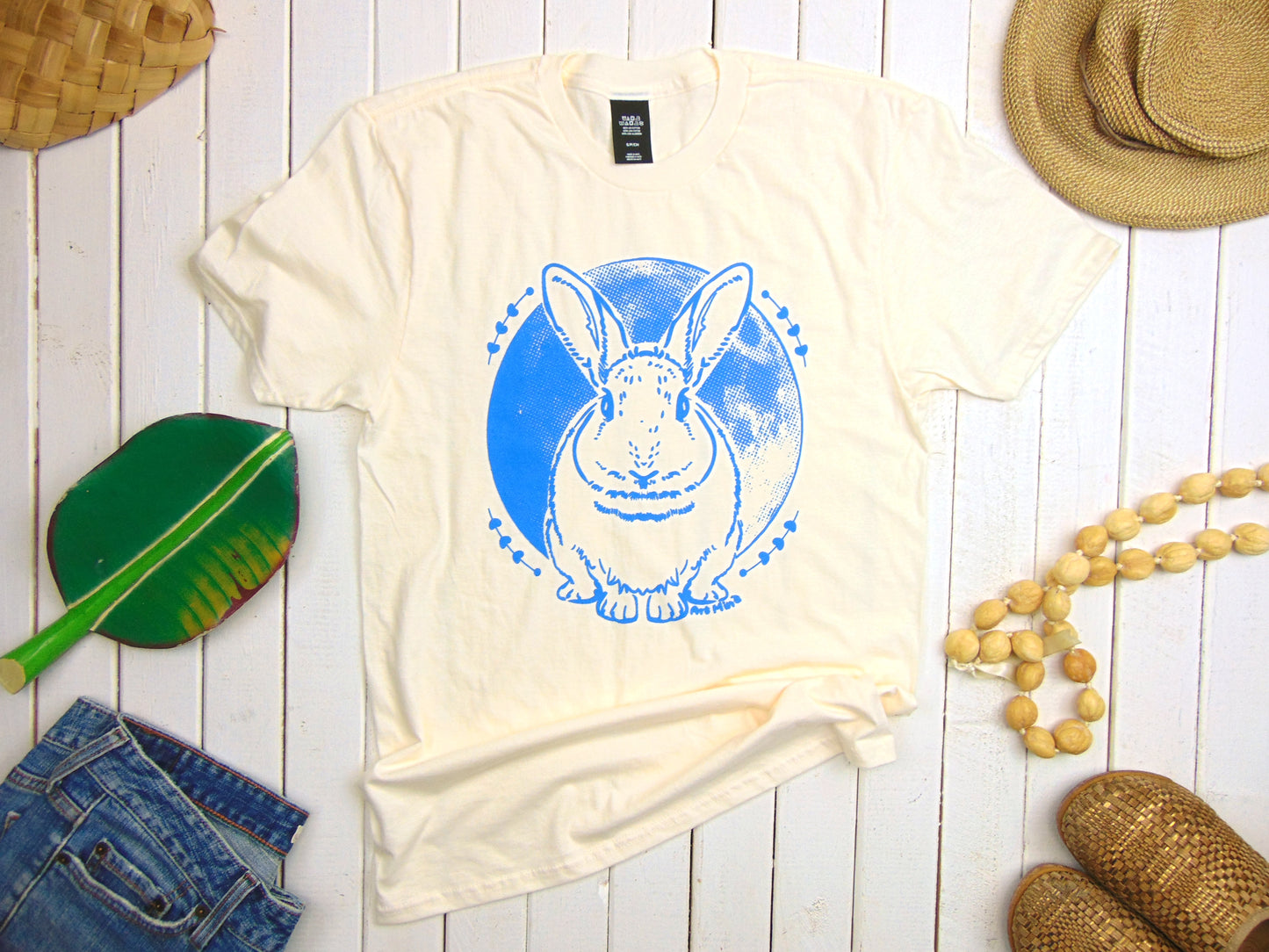 Soft Unisex Tee "Moon Rabbit"