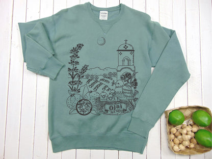 Unisex Sweatshirt "Ojai California" [American Grown Cotton] FREE SHIPPING