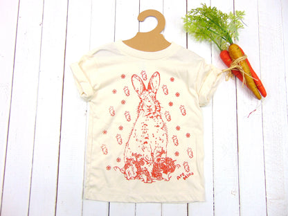 Art Mina Toddler & Youth Tee "Carrot Bunny"