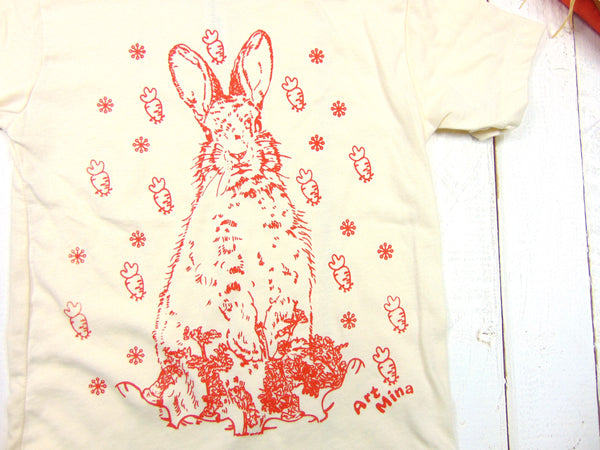Art Mina Toddler & Youth Tee "Carrot Bunny"