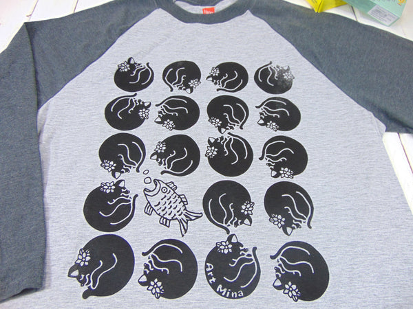 Black Cat Baseball Tt-shirt