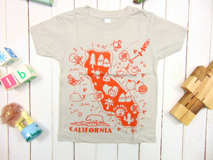Toddler & Youth Tee "California Map"