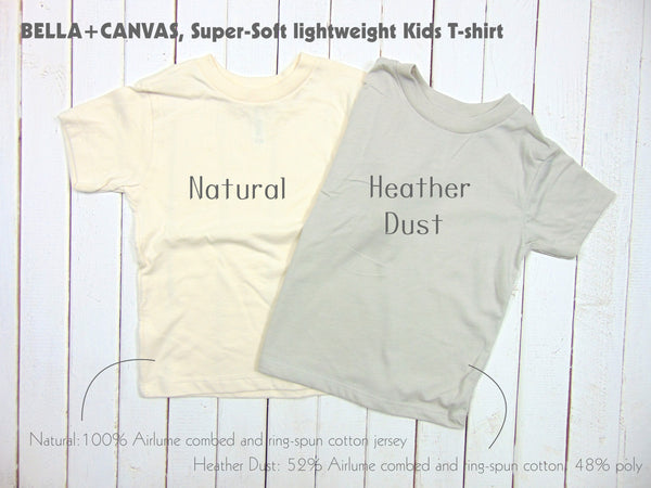 Art Mina Toddler & Youth T-shirt Color Guide 