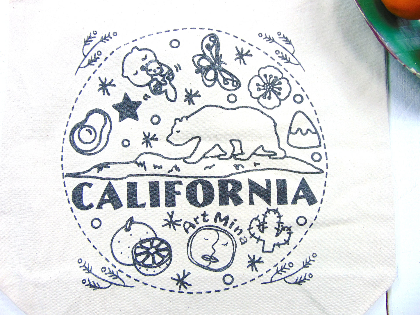 Canvas Tote Bag "California Bear!" [FREE SHIPPING]