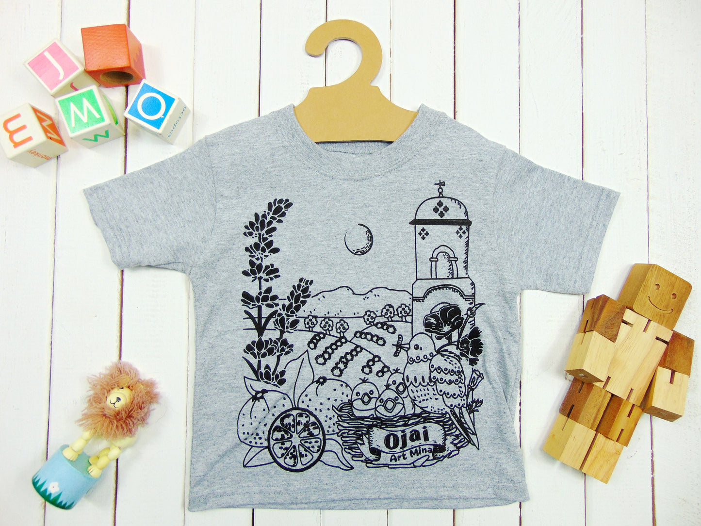 Art Mina Kawaii ! "California Map" Toddler Funny Tee