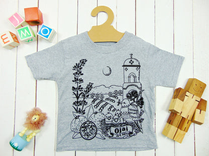 Art Mina Kawaii ! "California Map" Toddler Funny Tee