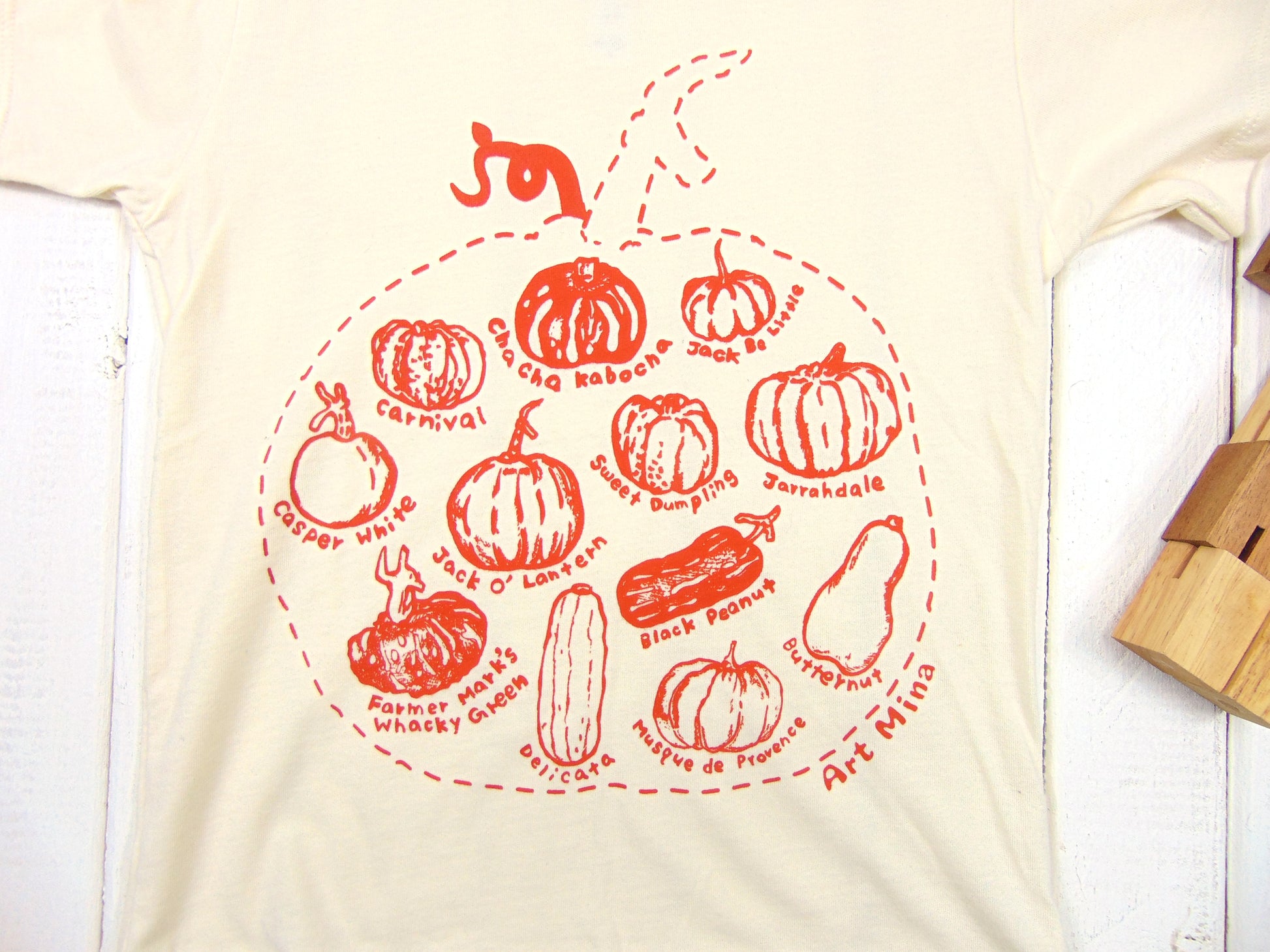 Art Mina Kids Pumpkin T-Shirt