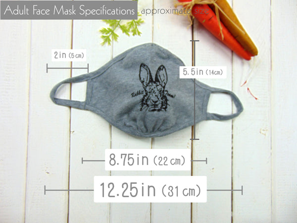 Art Mina Cloth Face Mask Rabbit