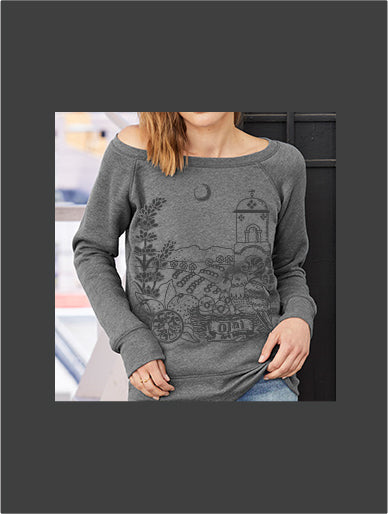 Art Mina Women's Fleece Sweatshirt "Ojai California"