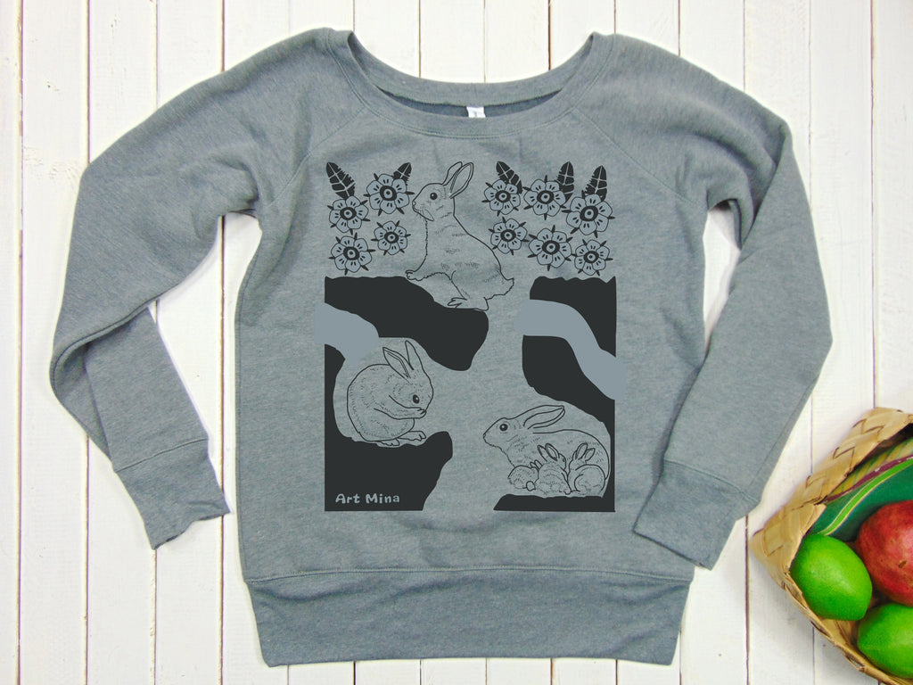 Art Mina Women's  Sweatshirt "Rabbit Hole"