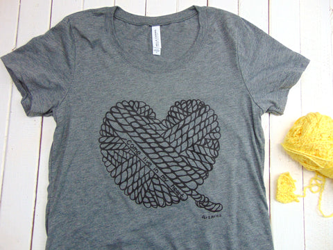 Women's Knit Heart Tee