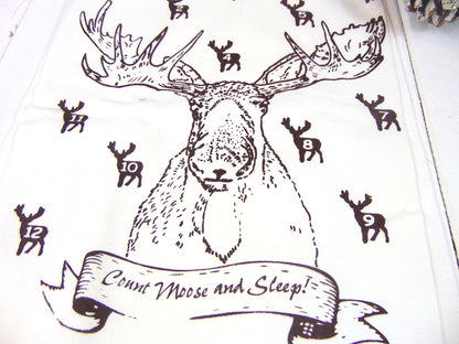 Moose Flour Sack Tea Towe 